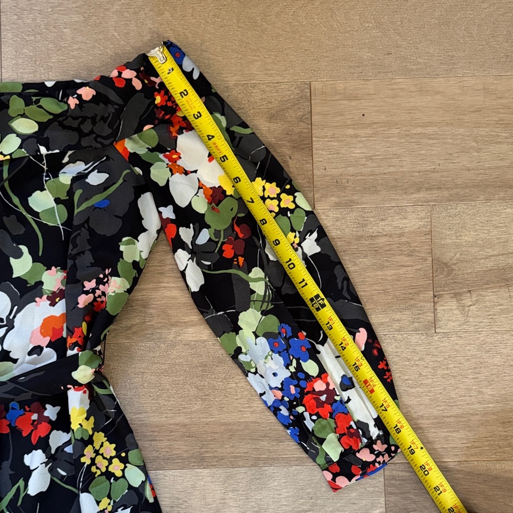 Banana Republic Multicolor Floral 3/4 Sleeve Dress - Picture 13 of 15